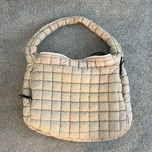 Free People quilted puffer carryall bag